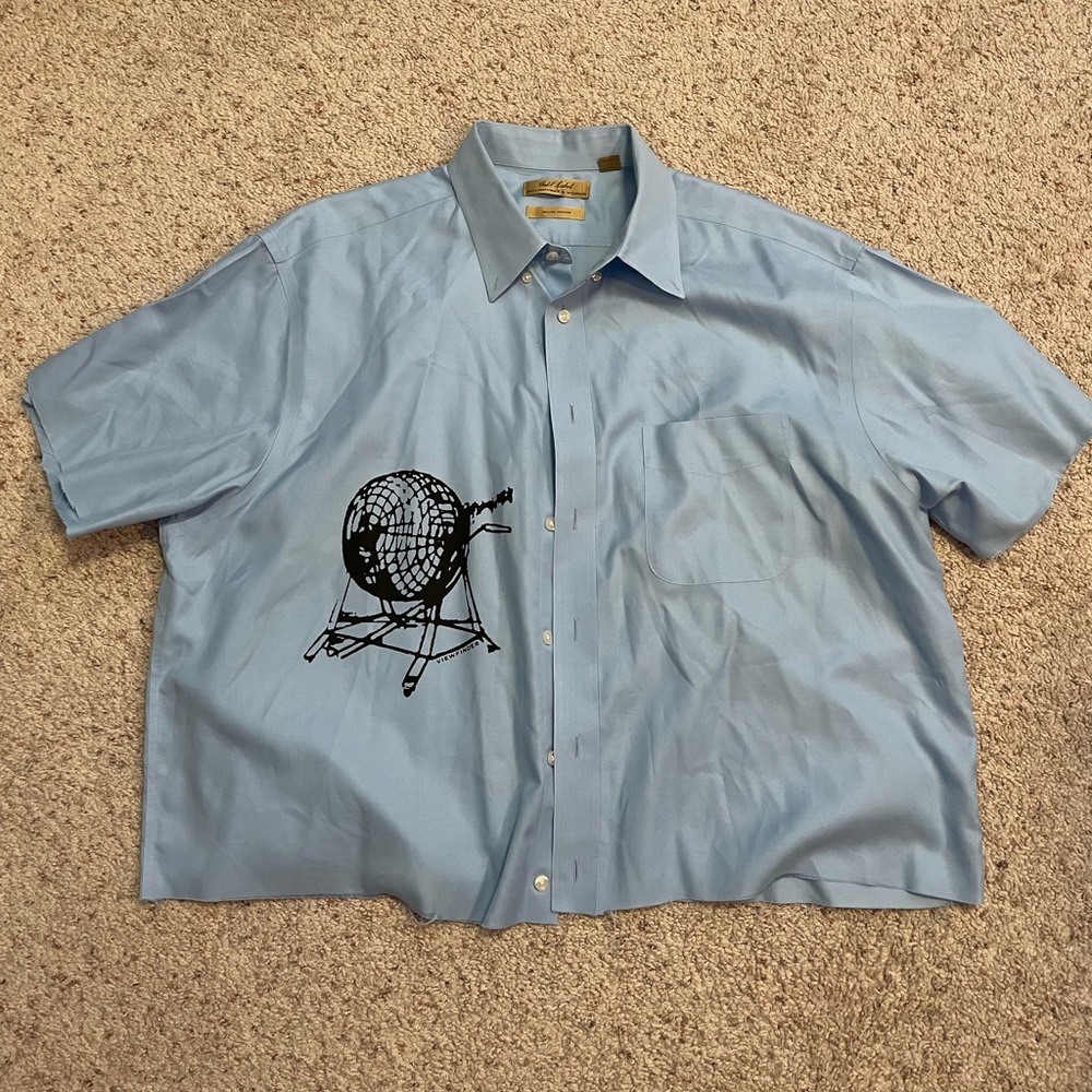 Golden Label Graphic Oxford Shirt (Cropped/Boxy)